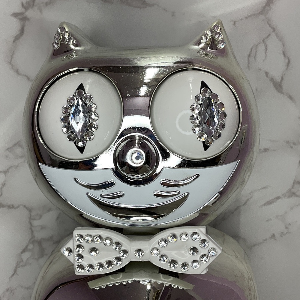 Jeweled Millennium Kit-Cat Klock Rarest Kit Cat clock Chrome